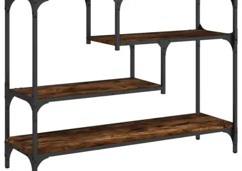 Măsuță consolă, stejar fumuriu, 100x30x75 cm, lemn prelucrat - 2/5