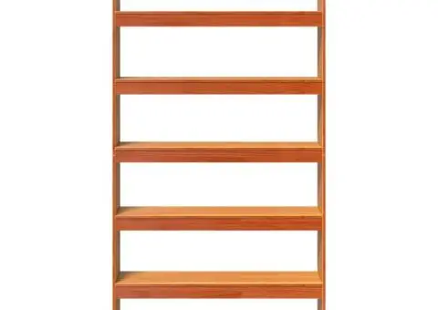 Bibliotecă/Separator cameră, 100x30x199,5 cm, lemn masiv pin - 5/5