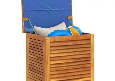 Ladă depozitare grădină cu grilaj 60x50x56 cm lemn masiv acacia - 4/5