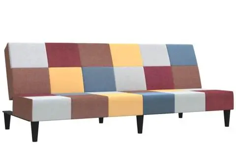 Canapea extensibilă cu 2 locuri, material textil - 2/5