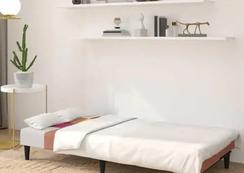 Canapea extensibilă cu 2 locuri, material textil - 3/5