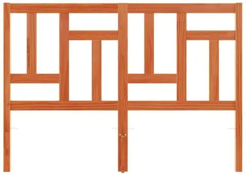 Tăblie de pat, maro ceruit, 135 cm, lemn masiv de pin - 4/5