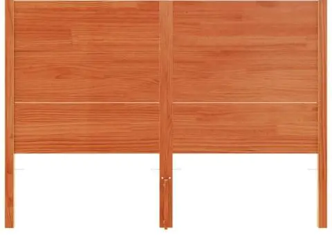 Tăblie de pat, maro ceruit, 135 cm, lemn masiv de pin - 4/5