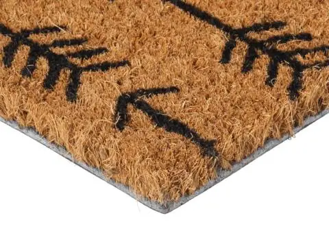 Covoraș de ușă, natural, 45x75 cm, fibre de cocos - 3/5