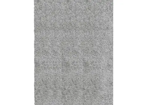 Covor pufos "PAMPLONA" cu fire înalte, gri modern, 60x110 cm - 2/5