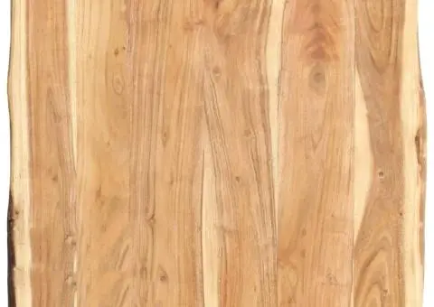 Blat de masă, 58x(50-60)x3,8 cm, lemn masiv de acacia - 1/5