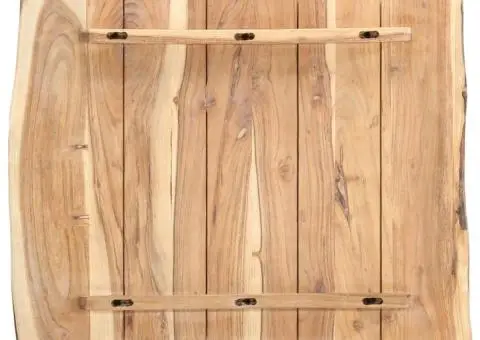 Blat de masă, 58x(50-60)x3,8 cm, lemn masiv de acacia - 2/5