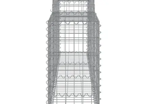 Coșuri gabion arcuite 2 buc, 200x30x60/80 cm, fier galvanizat - 5/5