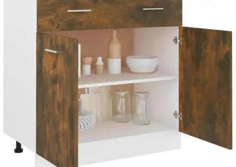 Dulap inferior cu sertar “Lyon”, stejar fumuriu - 4/5