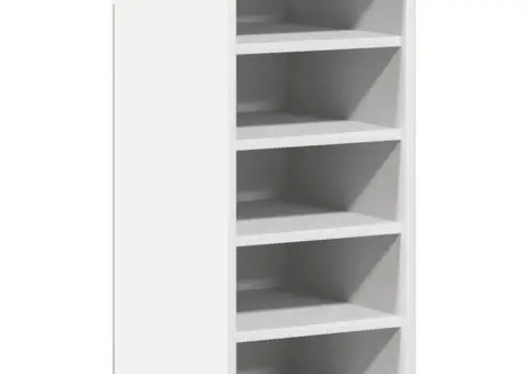 Pantofar, alb, 31,5x35x70 cm, PAL - 4/5