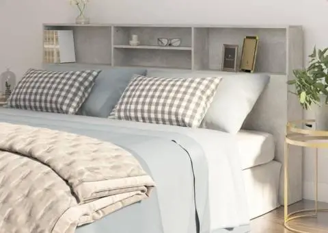 Dulap tăblie, gri beton, 200x19x103,5 cm - 1/5