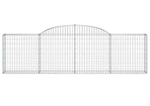 Coșuri gabion arcuite 6 buc., 300x30x80/100 cm, fier galvanizat - 4/5