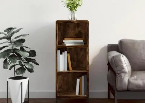 Servantă, stejar fumuriu, 34,5x32,5x90 cm, lemn prelucrat - 1/5