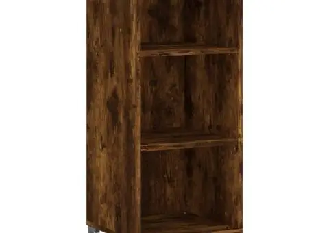 Servantă, stejar fumuriu, 34,5x32,5x90 cm, lemn prelucrat - 2/5