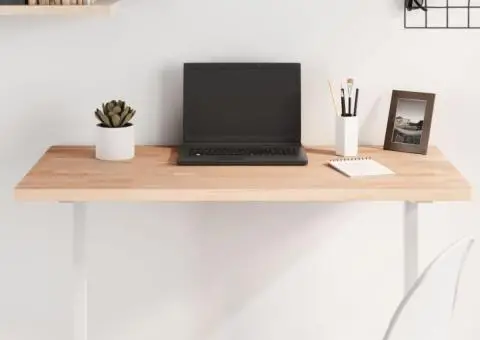 Blat de masă 100x50x2,5 cm dreptunghiular, lemn masiv de fag - 1/5