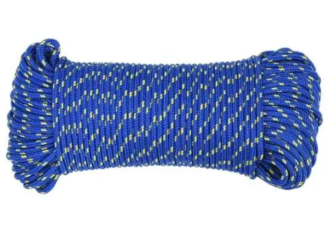 Frânghie de barcă, albastru, 3 mm, 250 m, polipropilenă - 3/5
