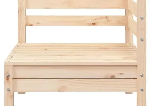 Canapea de colț pentru grădină, lemn masiv de pin - 4/5