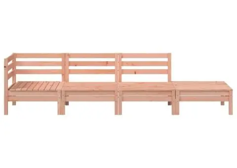 Canapea de grădină cu 4 locuri, lemn masiv douglas - 4/5