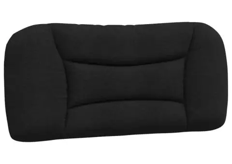 Pernă pentru tăblie de pat, negru, 80 cm, material textil - 2/5