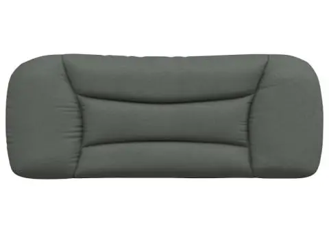 Pernă pentru tăblie de pat, gri închis, 100 cm, material textil - 5/5