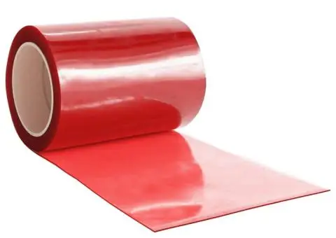 Perdea pentru ușă, roșu, 300 mmx2,6 mm 10 m, PVC - 4/5