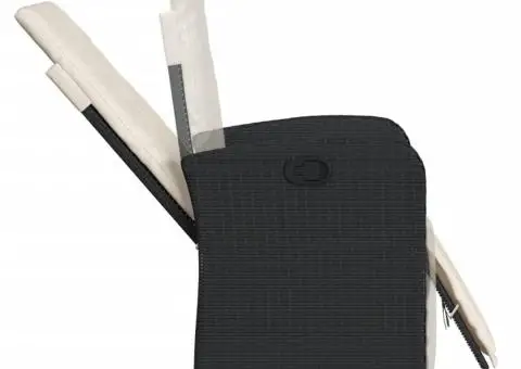 Set mobilier de grădină cu perne, 7 piese, negru, poliratan - 3/5