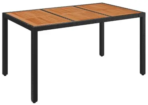 Set mobilier de grădină cu perne, 7 piese, negru, poliratan - 5/5