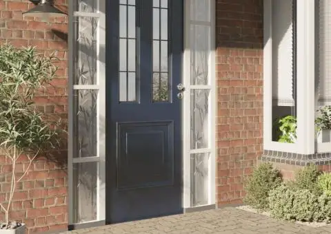 Folie fereastră mată, model bambus, 90x500 cm, PVC - 2/5