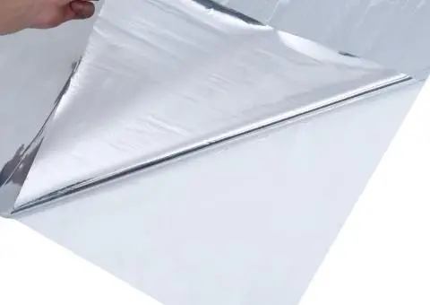 Folie solară efect reflectorizant static argintiu 45x2000cm PVC - 5/5