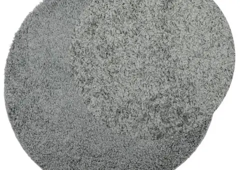 Covor pufos "PAMPLONA" cu fire înalte, verde modern, Ø 280 cm - 3/5