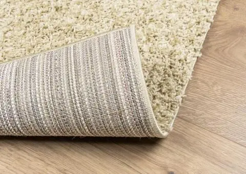 Covor pufos "PAMPLONA" cu fire înalte, auriu modern, 80x250 cm - 5/5