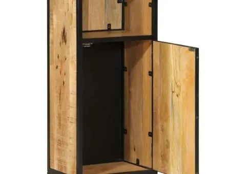 Dulap de baie, 40x27x90 cm, lemn masiv de mango - 2/5