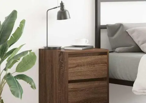 Noptiera montata pe perete Stejar maro 38x34x40 cm - 1/5