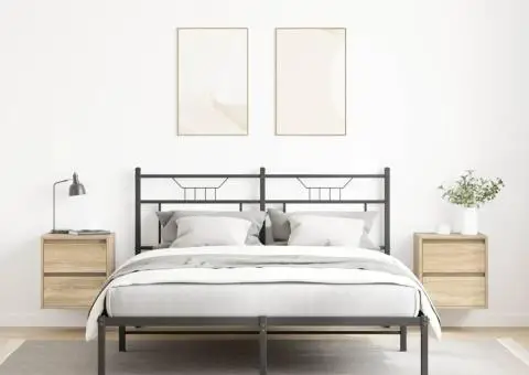 Noptiere montate pe perete 2 buc Stejar Sonoma 38x34x40 cm - 3/5