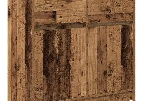 Bufetă cu sertar Lemn vechi 80x34x76 cm Lemn prelucrat - 4/5