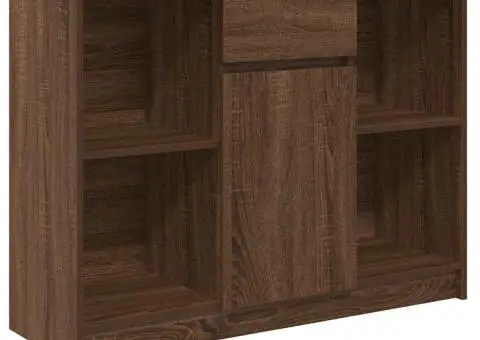 Bufetă cu sertar Stejar maro 101x35x76 cm Lemn prelucrat - 2/5