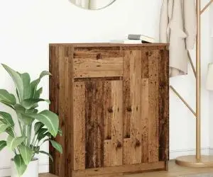vidaXL Bufetă cu sertar Lemn vechi 71x35x84 cm Lemn prelucrat