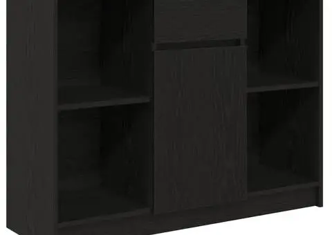 Bufetă cu sertar Stejar negru 101x35x76 cm Lemn prelucrat - 2/5