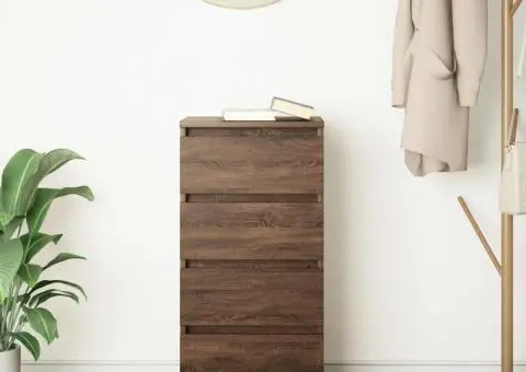 Bufetă Stejar maro 37,5x35x76 cm Lemn prelucrat - 3/5