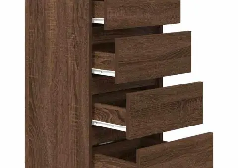 Bufetă Stejar maro 37,5x35x76 cm Lemn prelucrat - 5/5