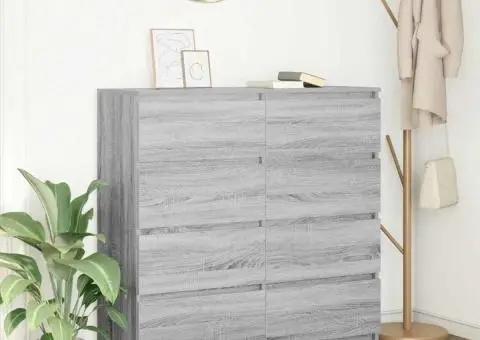 Bufetă gri Sonoma 100x35x99 cm Lemn prelucrat - 1/5