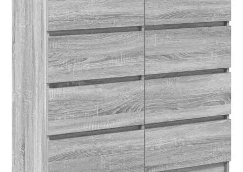 Bufetă gri Sonoma 100x35x99 cm Lemn prelucrat - 2/5