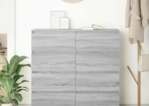 Bufetă gri Sonoma 100x35x99 cm Lemn prelucrat - 3/5