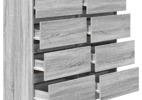 Bufetă gri Sonoma 100x35x99 cm Lemn prelucrat - 5/5