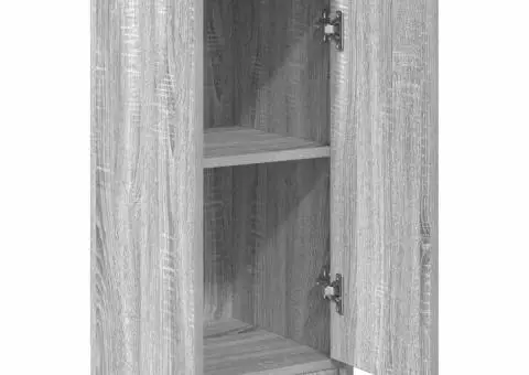 Bufetă gri Sonoma 29,5x34x76 cm Lemn prelucrat - 5/5