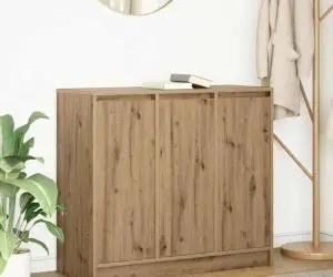 vidaXL Bufetă Stejar Artisan 85x34x76 cm Lemn prelucrat