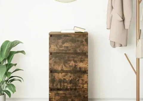 Bufetă Stejar afumat 37,5x35x76 cm Lemn prelucrat - 3/5