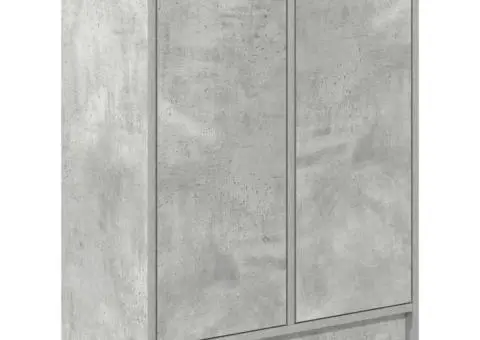 Bufetă Gri Beton 57x34x76 cm Lemn prelucrat - 2/5