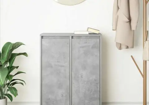 Bufetă Gri Beton 57x34x76 cm Lemn prelucrat - 3/5