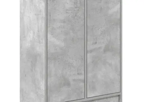 Bufetă Gri Beton 57x34x76 cm Lemn prelucrat - 4/5